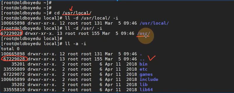 linux文件链接文件存储和硬链接软连接_当前目录_04