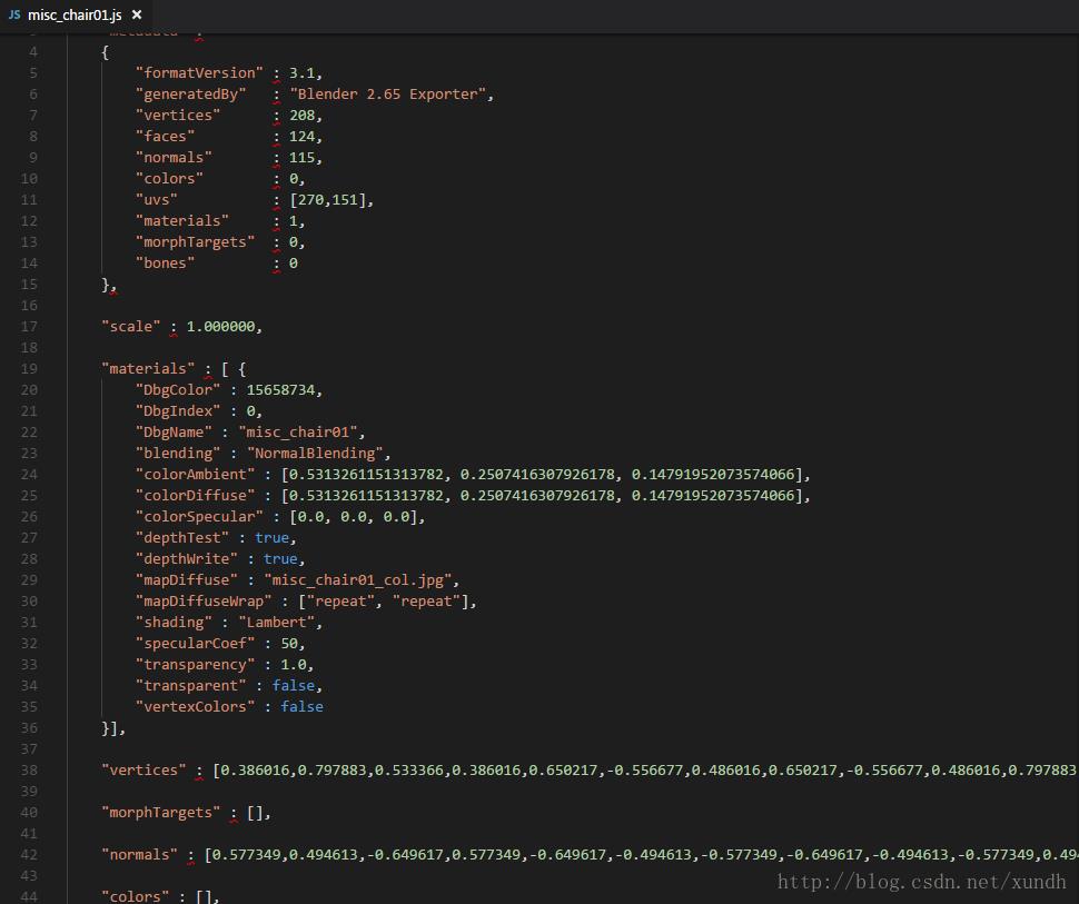 Three.JS提升学习5：从外部加载几何体_javascript_02