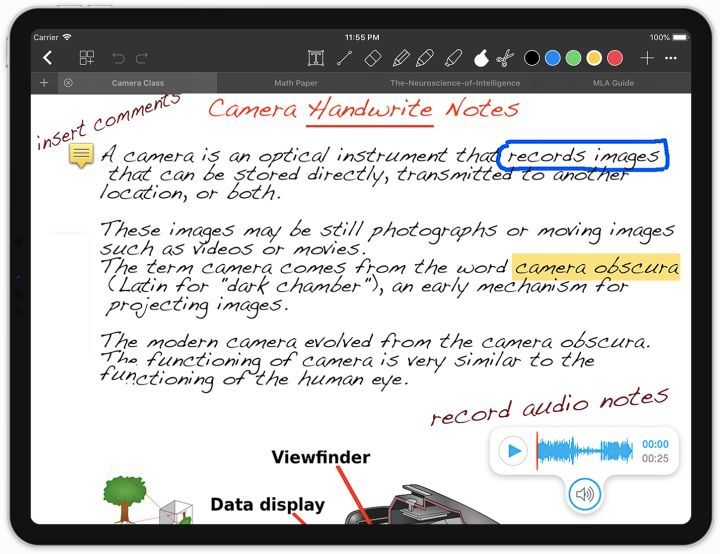 好看、好用、强大的手写笔记软件综合评测：Notability、GoodNotes、MarginNote、随手写、Notes