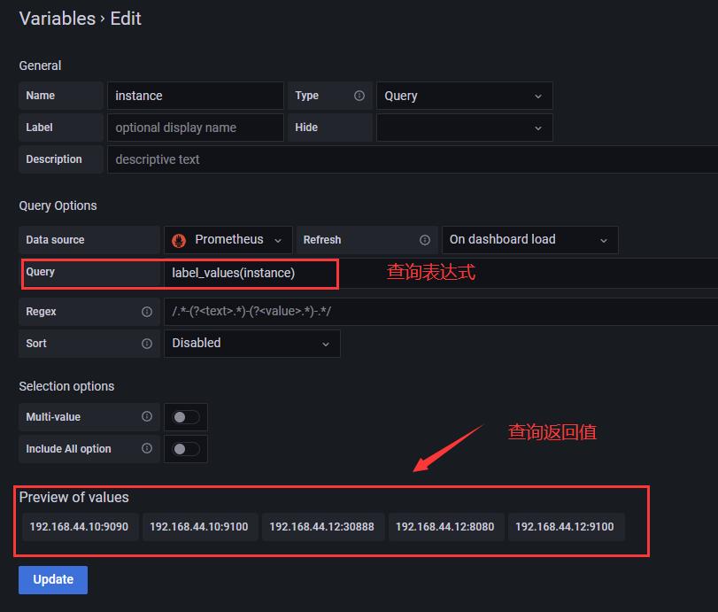 grafana仪表盘中针对prometheus设置全局变量_grafana变量_12