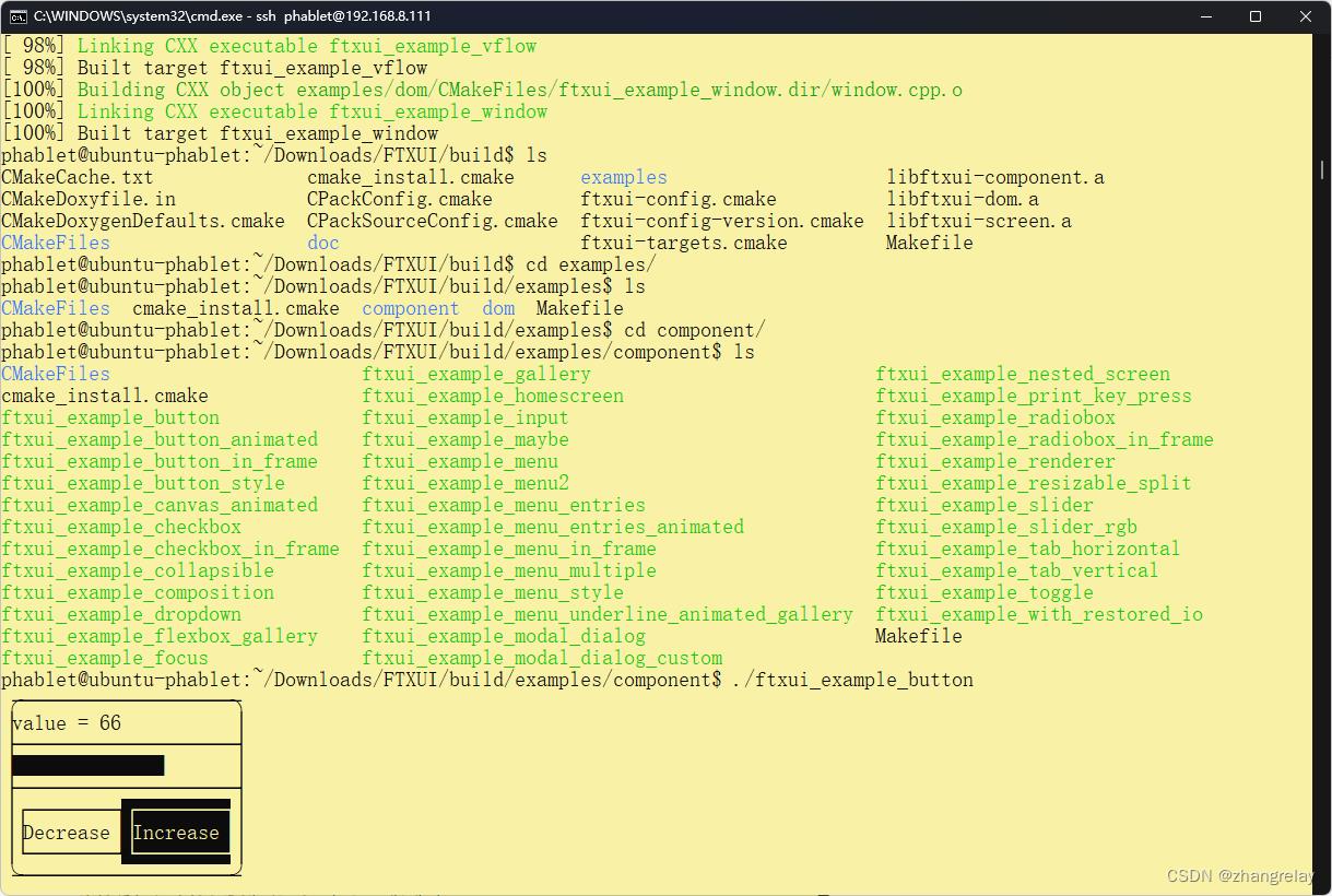 FTXUI编译和使用（不含ROS1/2）Linux手机或平板版本_html