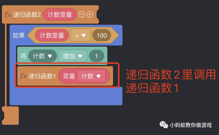 如何在微信小游戏制作工具中实现递归函数_游戏开发_10