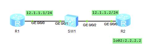 BFD实验演示（Huawei路由器设备配置）_bfd