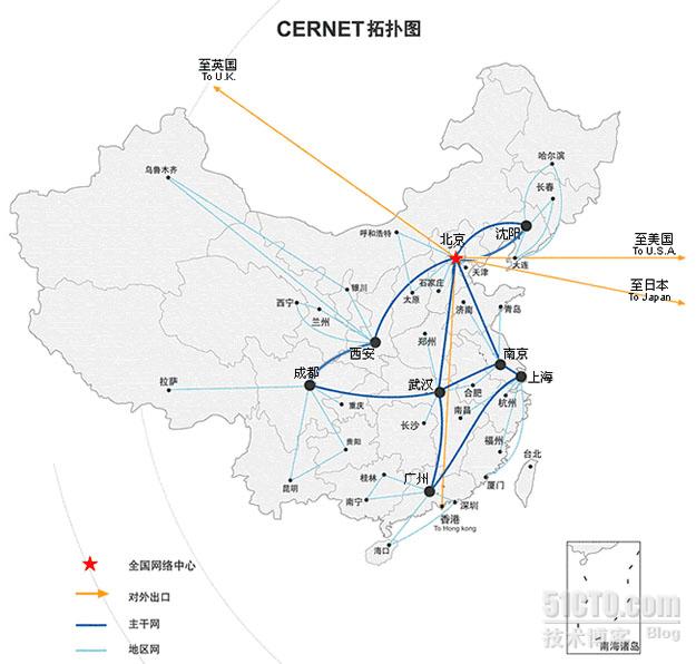 中国四大骨干网及ChinaNet详细介绍_科学技术