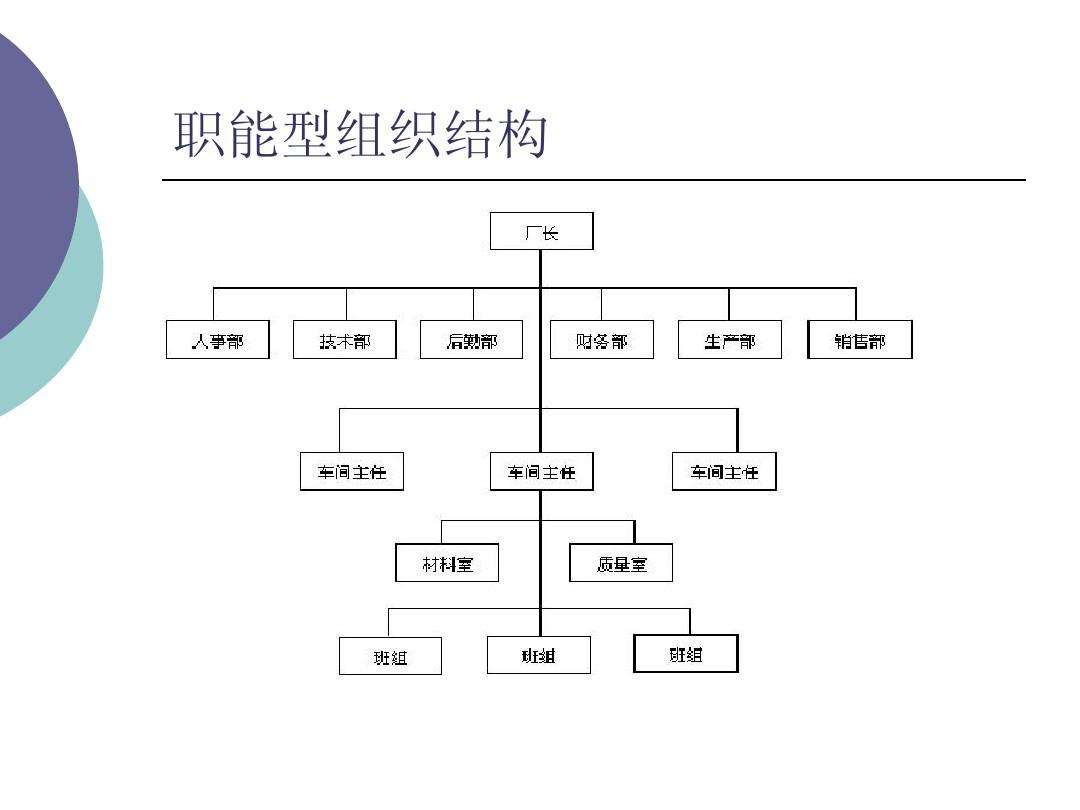 小型公司组织架构图图片