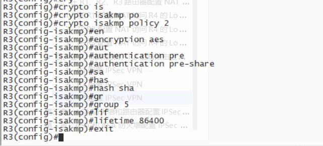 路由器配置点到多点IPsec