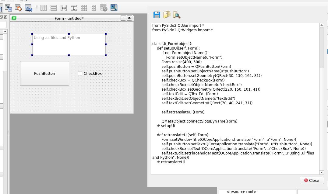 PySide6:ui文件(来自Designer或QtCreater)与QUiLoader和pyside6-uic一起使用_python