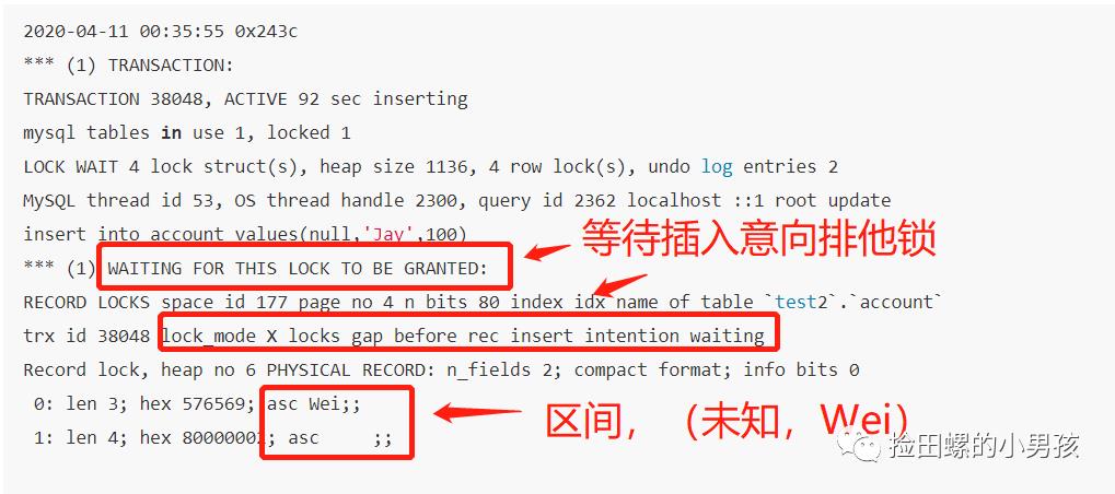 手把手教你分析Mysql死锁问题_意向锁_12