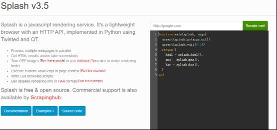 还是比Selenium好用？Python使用Splash访问谷歌获取相应内容_html_02