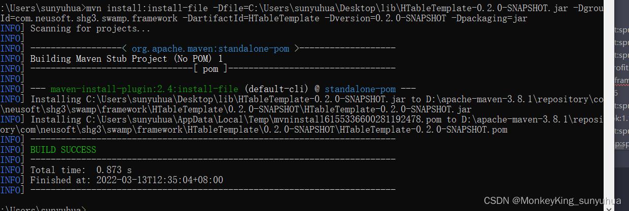 离线运行本地maven仓库没有的lib的项目_java_02