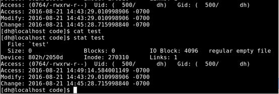 Linux下文件的三个时间（Atime，Mtime，Ctime）_vim_04