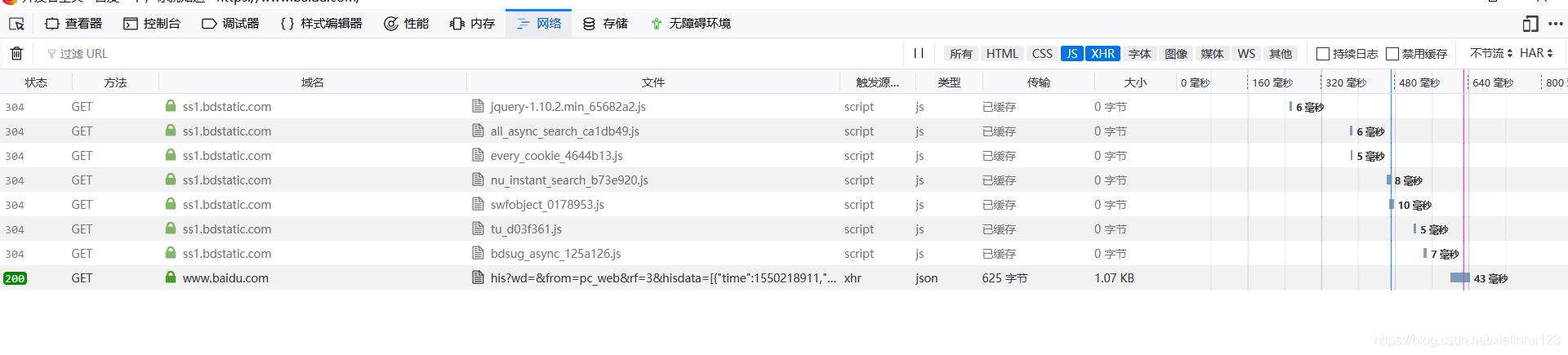 如何利用chrome和firefox进行接口分析_json_03