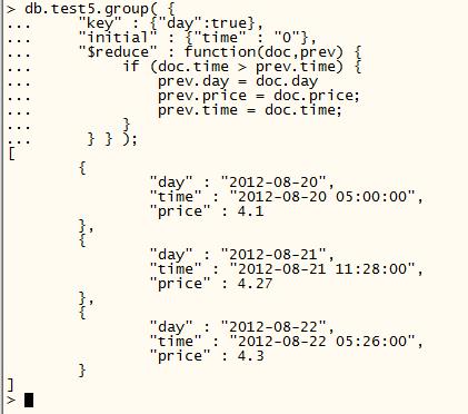 mongodb增删改查