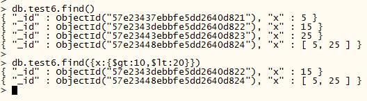 mongodb增删改查