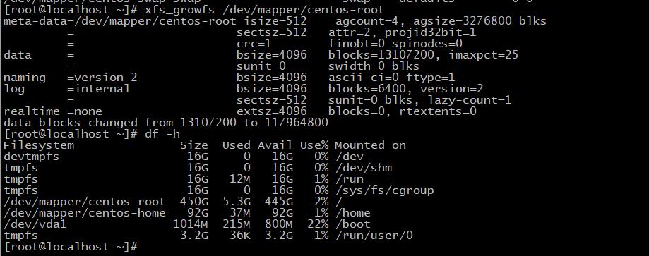 Linux操作系统系列：通过新增磁盘对LVM文件系统扩容_centos_08