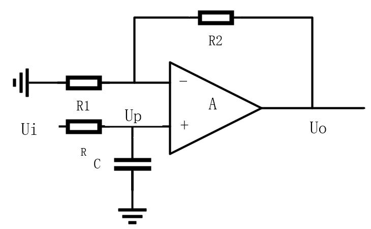 有源一阶低通滤波器
