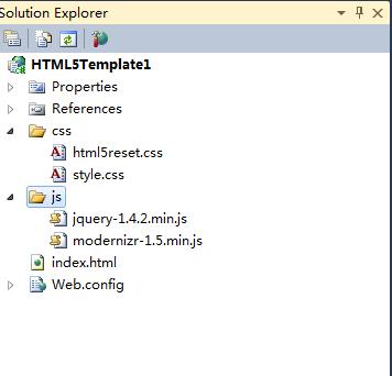 VS2010的HTML