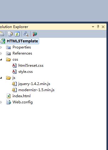 VS2010的HTML