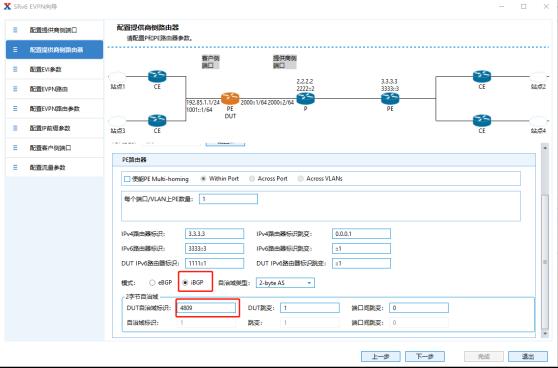 如何使用测试仪开展EVPN