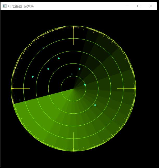 Qt-Qt之雷达扫描效果-No25-QtRadar_ci