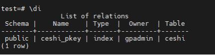 PostgreSQL-psql常用快捷命令_mysql_07