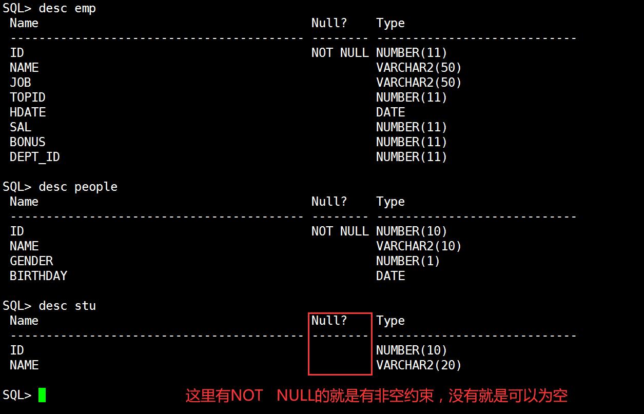 Sqlplus的基本使用_数据库_12