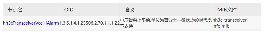 利用snmpwalk读取H3C交换机光模块参数_H3C_03