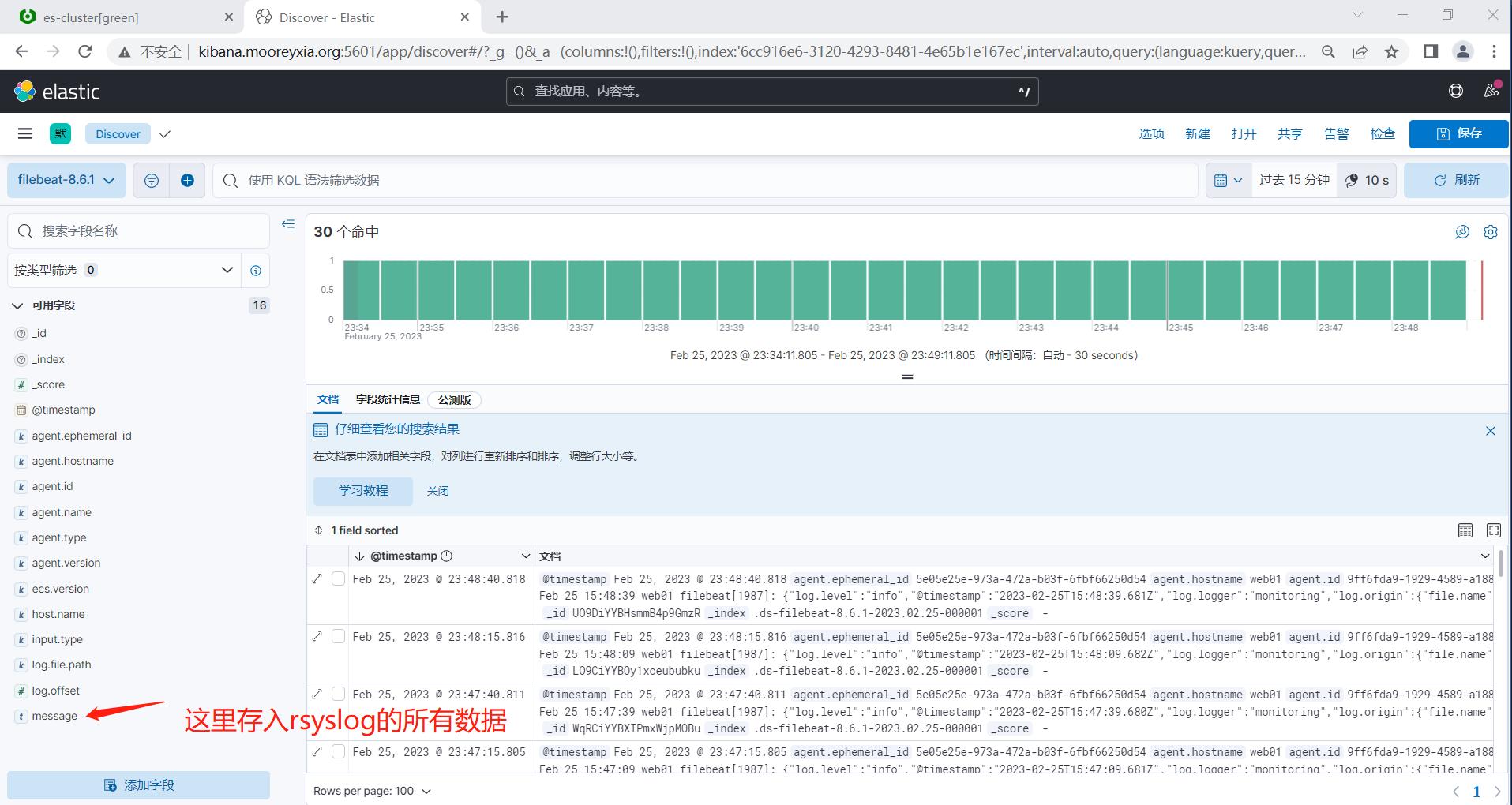 70-日志分析系统ELK-Kibana数据可视化展示Filebeat采集的数据_elastic_21