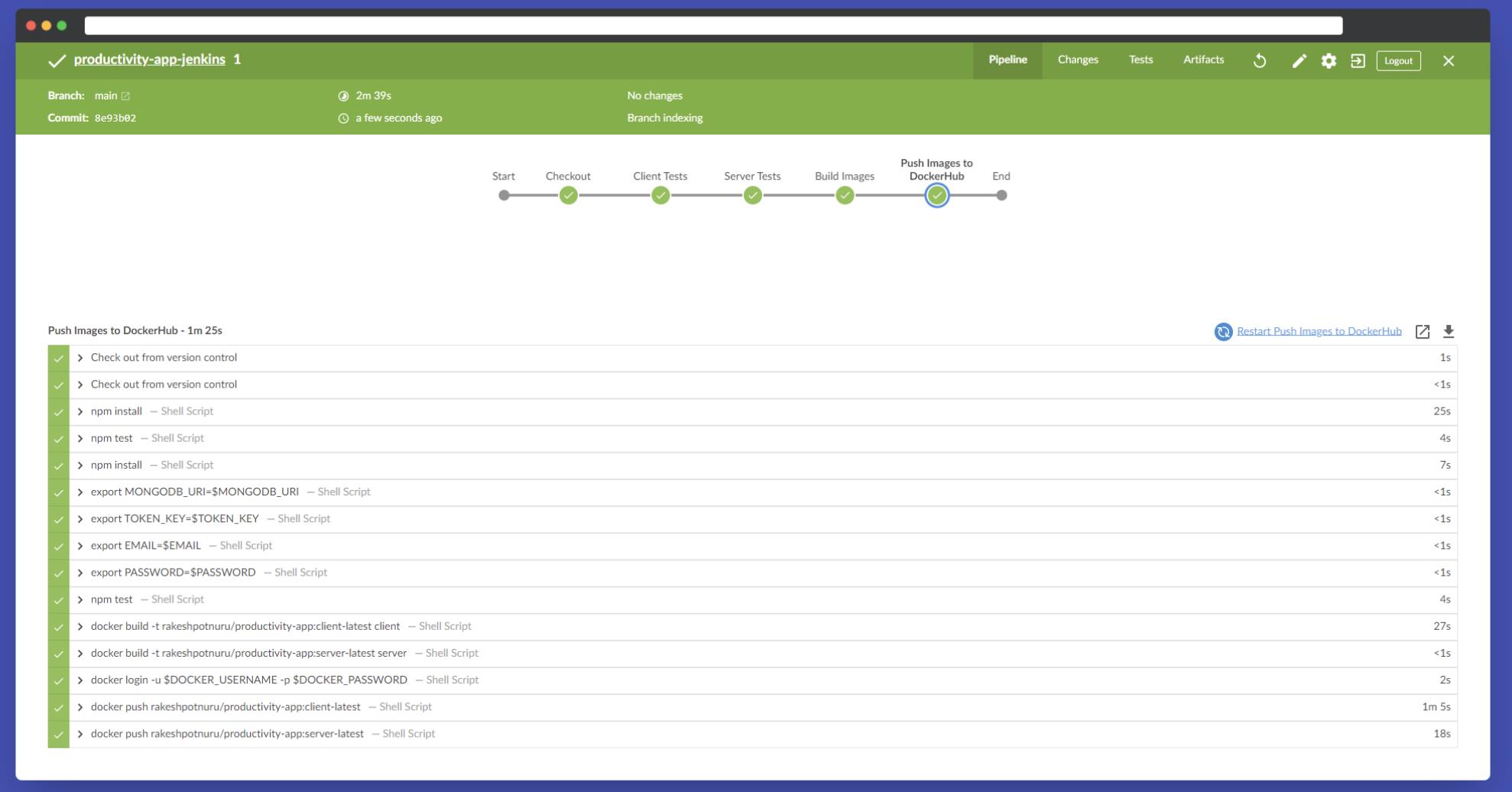 实践：基于Azure部署Jenkins服务并开发MERN应用的CI/CD构建管道_docker_22