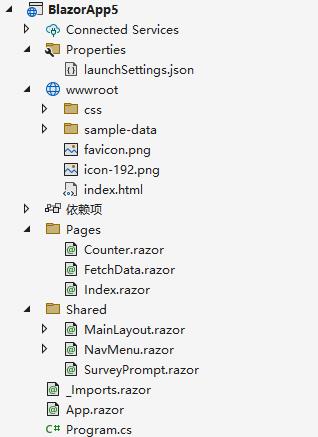 Blazor_WASM之3：项目结构_.net